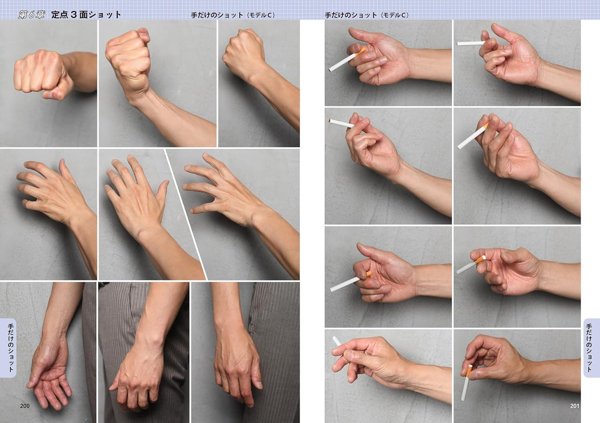 Face and Hand Pose Catalog: Men's Edition