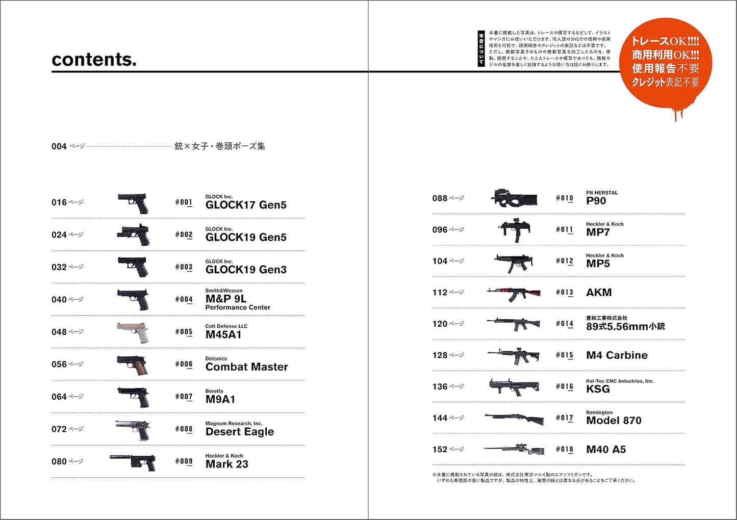 Gun & Girls Pose Reference for Illustration and Manga
