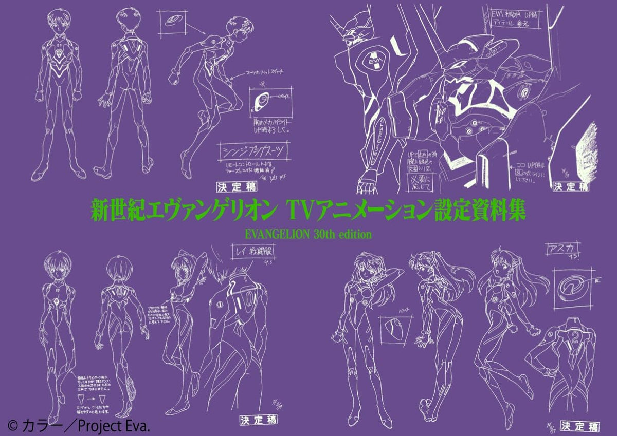 Neon Genesis Evangelion TV Animation Settings Collection 30th Edition cover