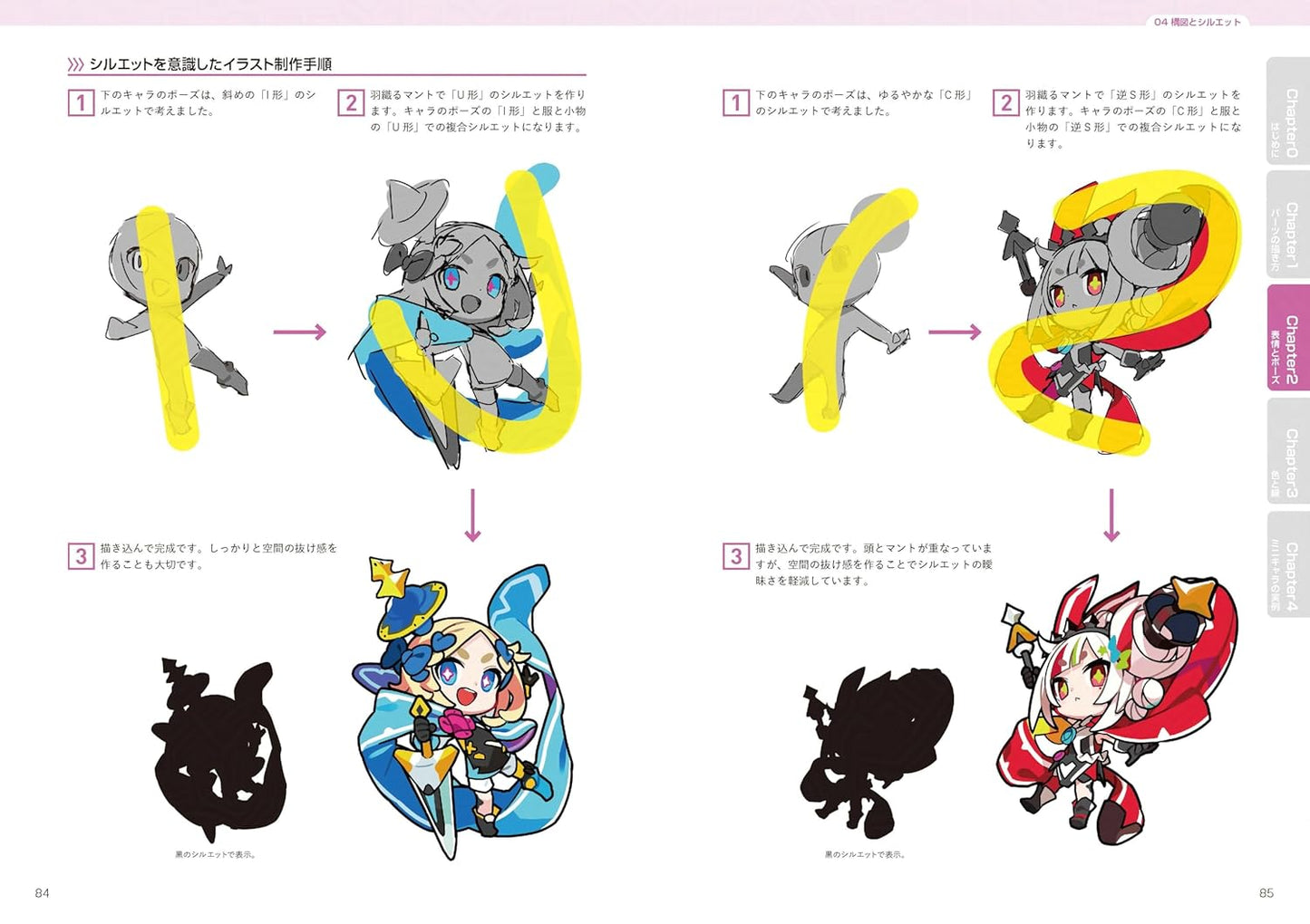 How to design and draw colorful and pop "mini characters"