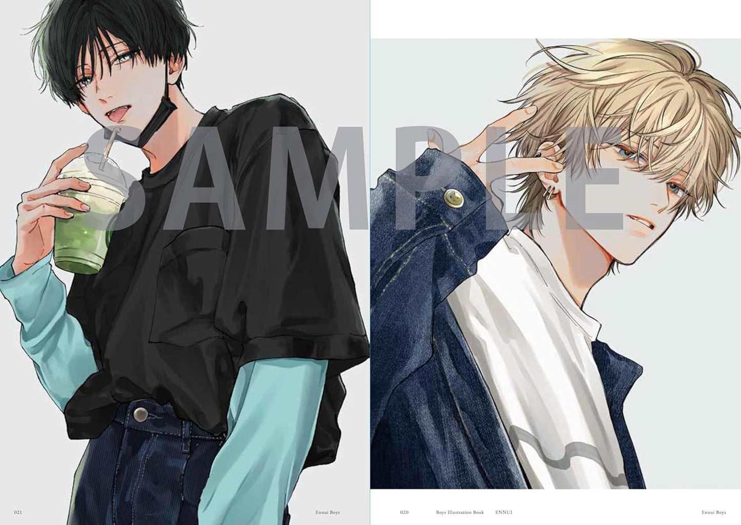 Boys Illustration Book "ENNUI" by NLLE