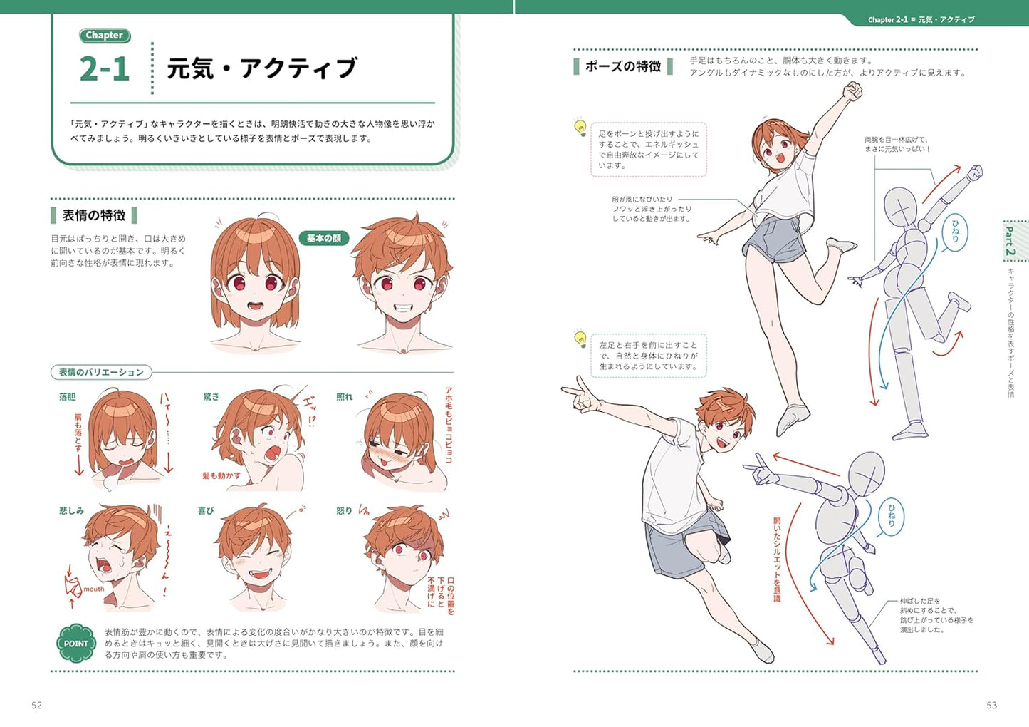 Pose no Kyokasho - Drawing Characters by Personality Type
