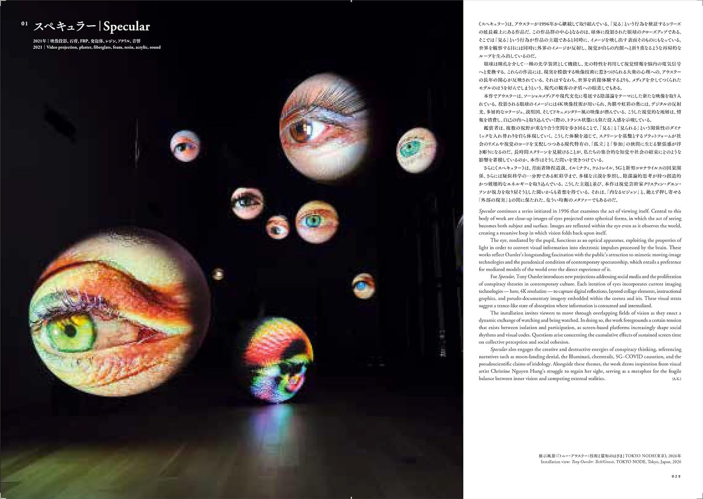 Tony Oursler: Tech/Gnosis-Magic, Media, Art
