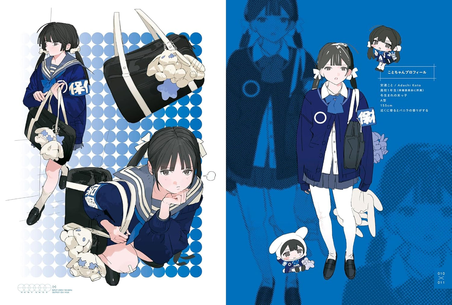 BLUE collage Junro Works & Illustration Making