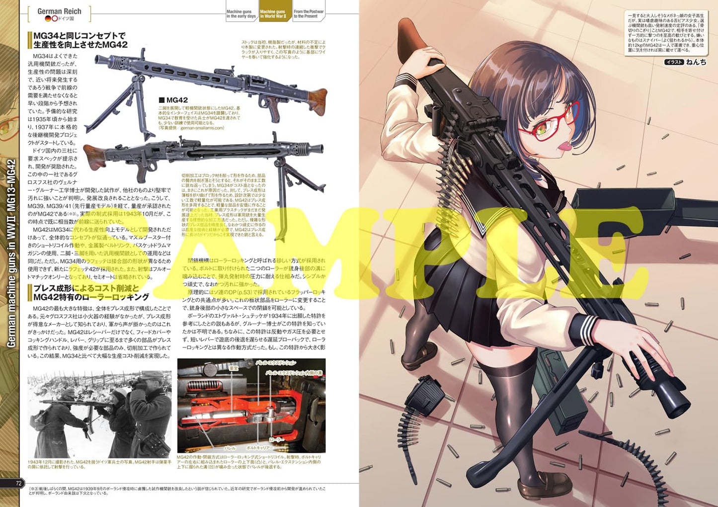 GUN & GIRL Illustrated Machine Guns of the World