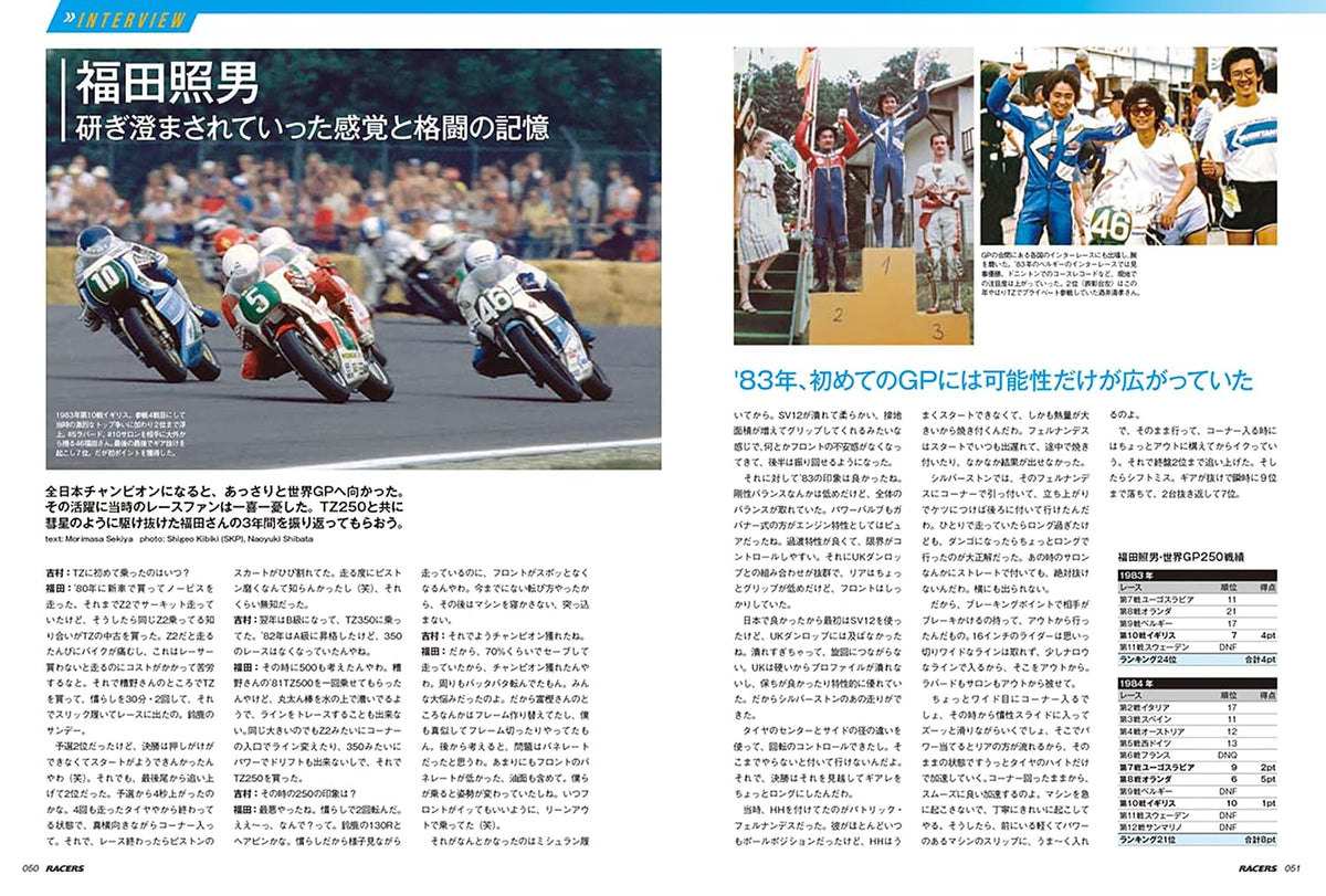 RACERS Vol.81: Yamaha TZ250 Part 1 1973-1990