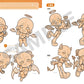 Chibi Character Body Pose Collection: Cute 2-Head & Active 3-Head