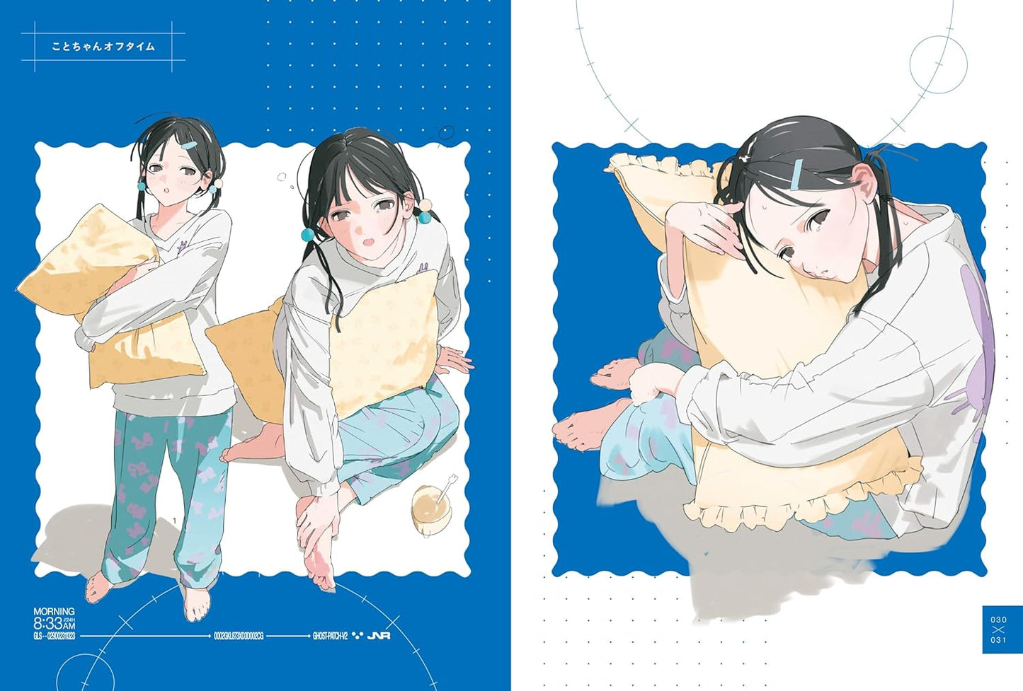 BLUE collage Junro Works & Illustration Making