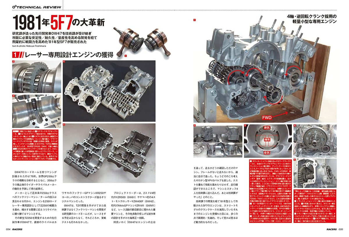 RACERS Vol.81: Yamaha TZ250 Part 1 1973-1990