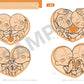 Chibi Character Body Pose Collection: Cute 2-Head & Active 3-Head