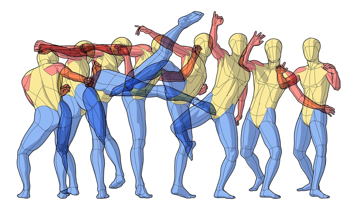 Artistic Anatomy of Action Poses: Drawing Dynamic Bodies Attractively