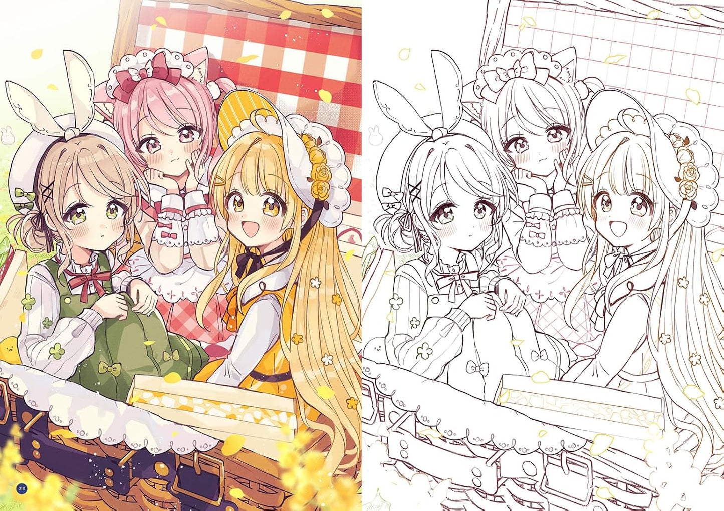 Oriko Sakura Coloring Book: Coloring & Making Collection