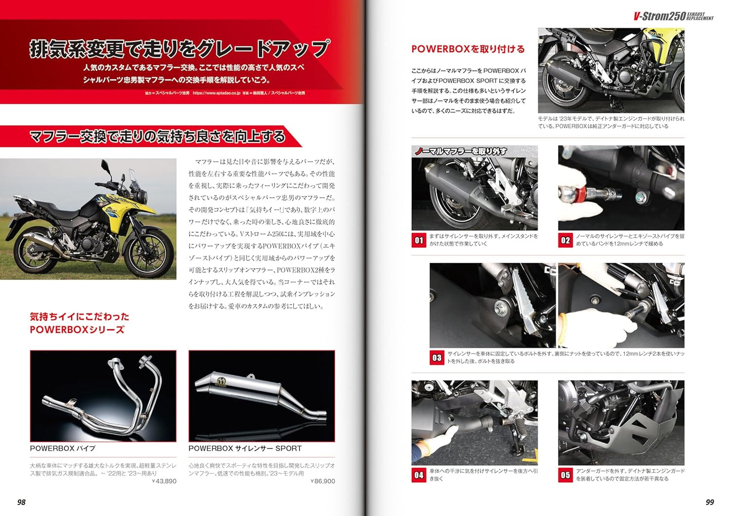 SUZUKI V-Strom 250 Custom & Maintenance