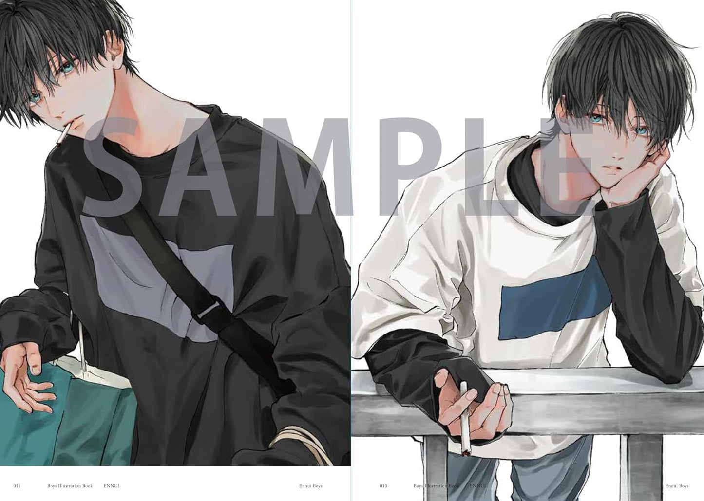 Boys Illustration Book "ENNUI" by NLLE