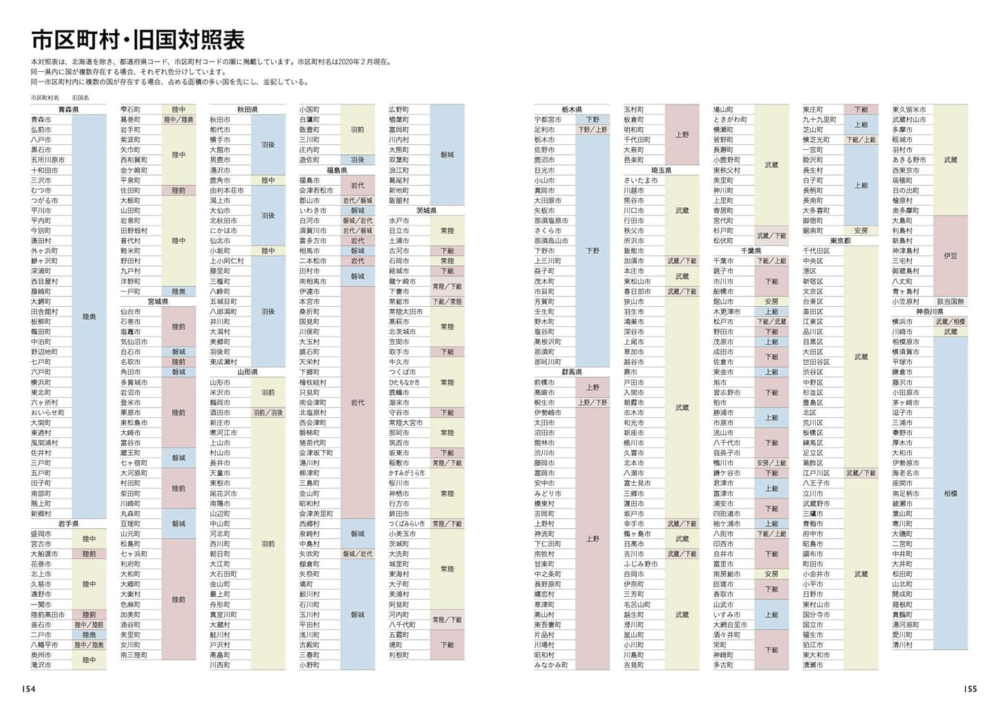 Japan Atlas by Historical Province Names