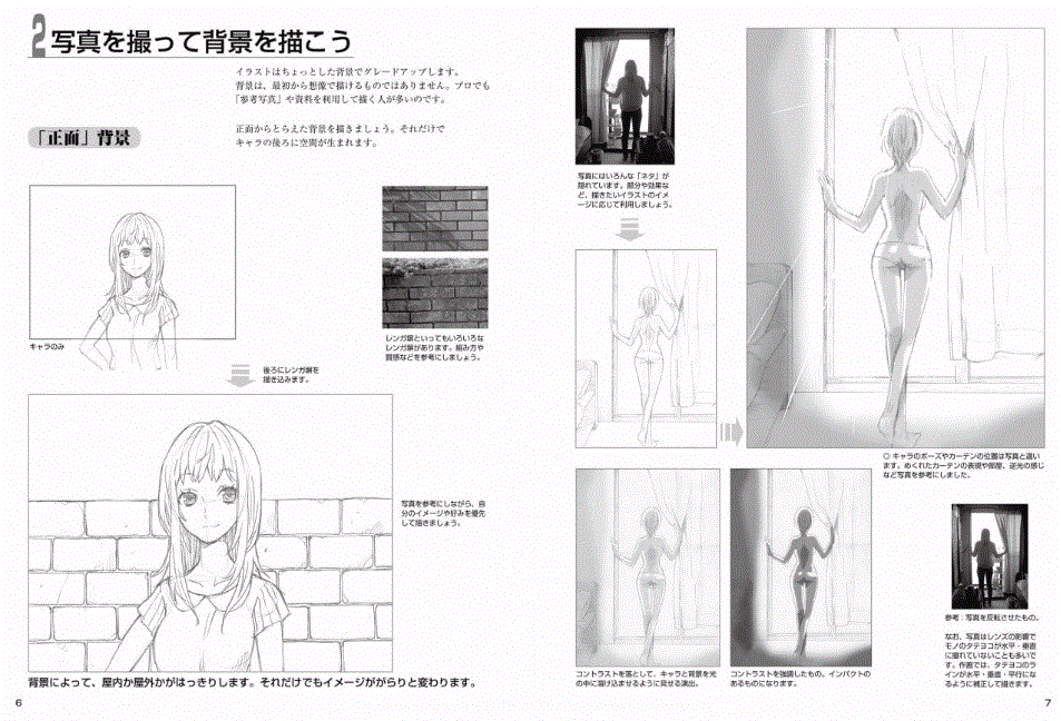 Manga Basic Drawing Character/Background