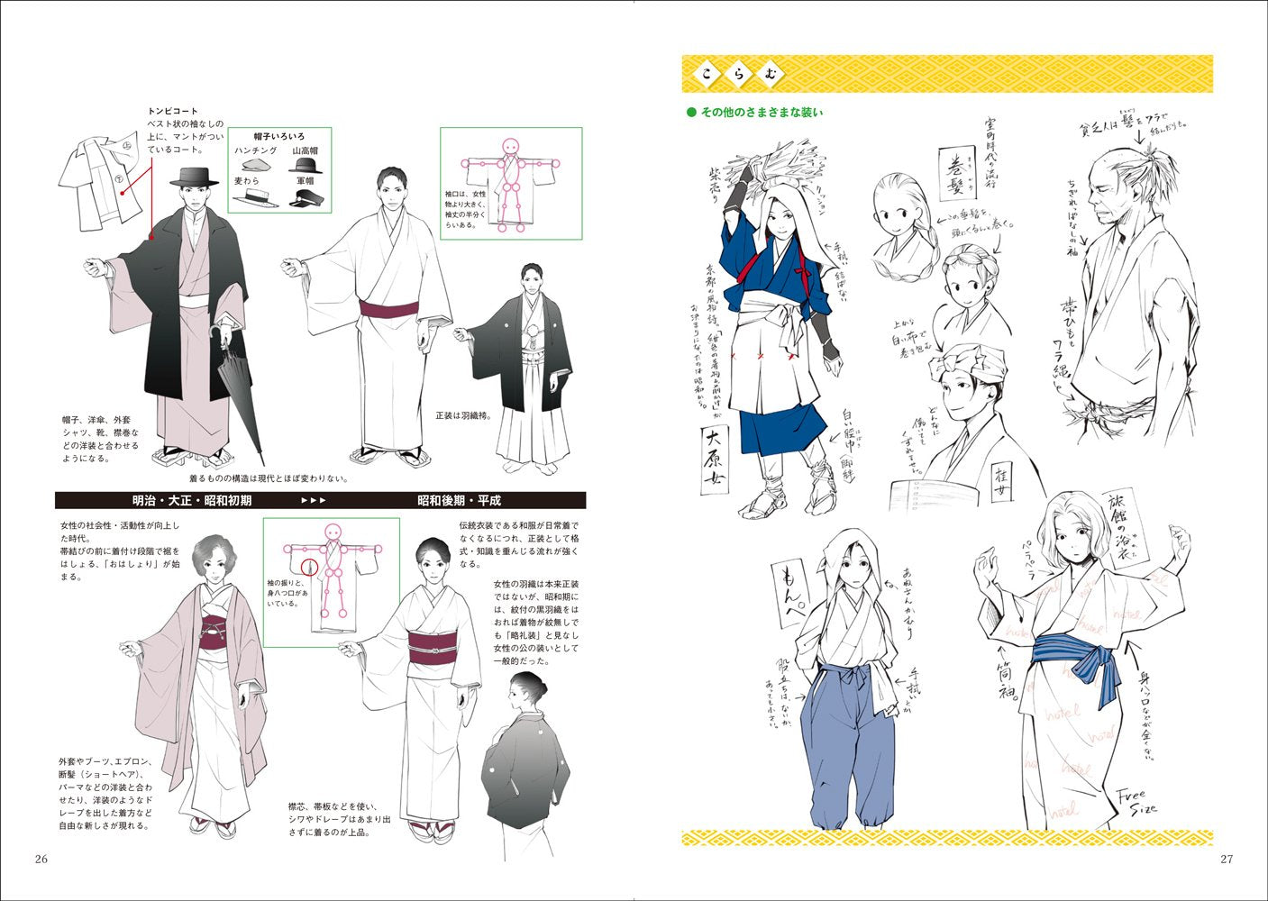 How To Draw Wasou (Japanese Traditional Clothing) – MOYASHI JAPAN BOOKS