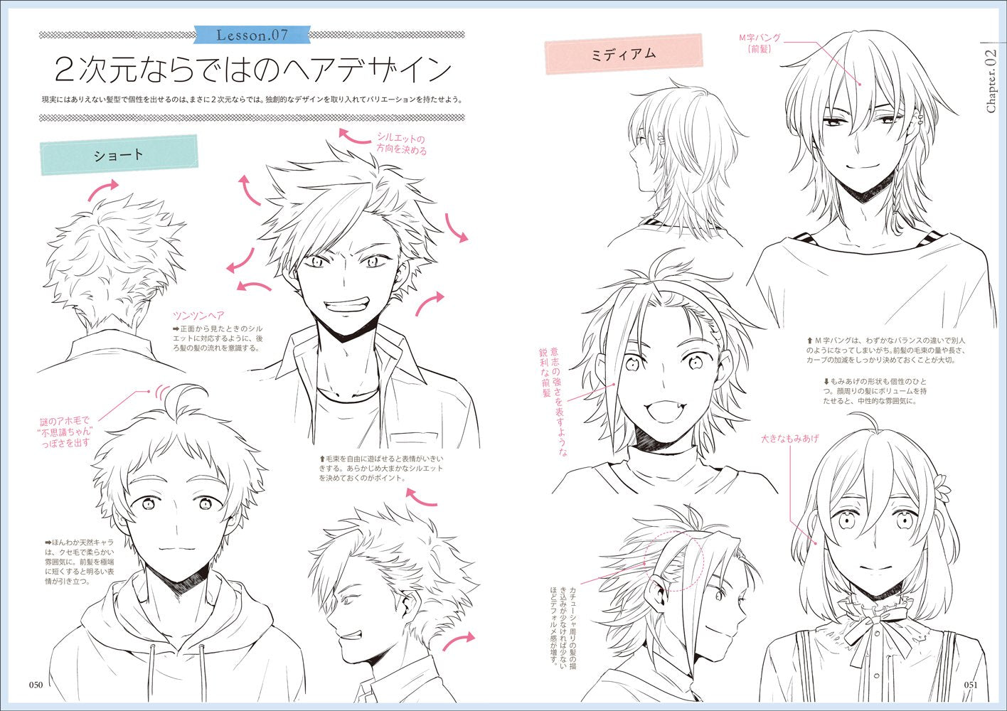 Hairstyle 250 for Drawing Charming Characters-Men's edition
