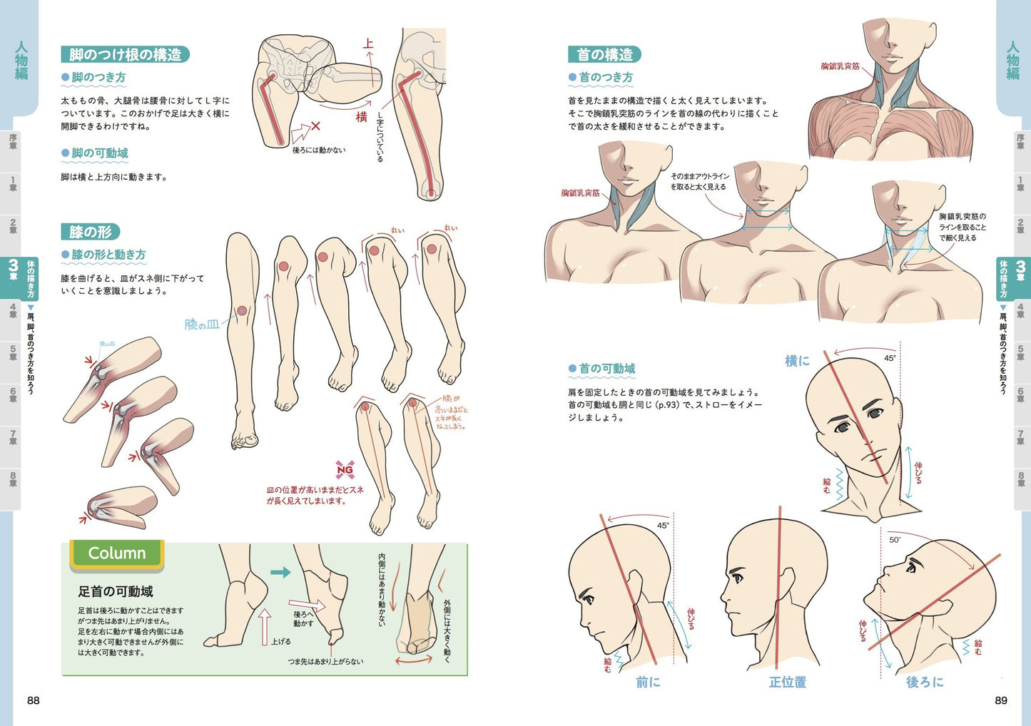 Illustration Kaitai Shinsho, Character & Composition Techniques