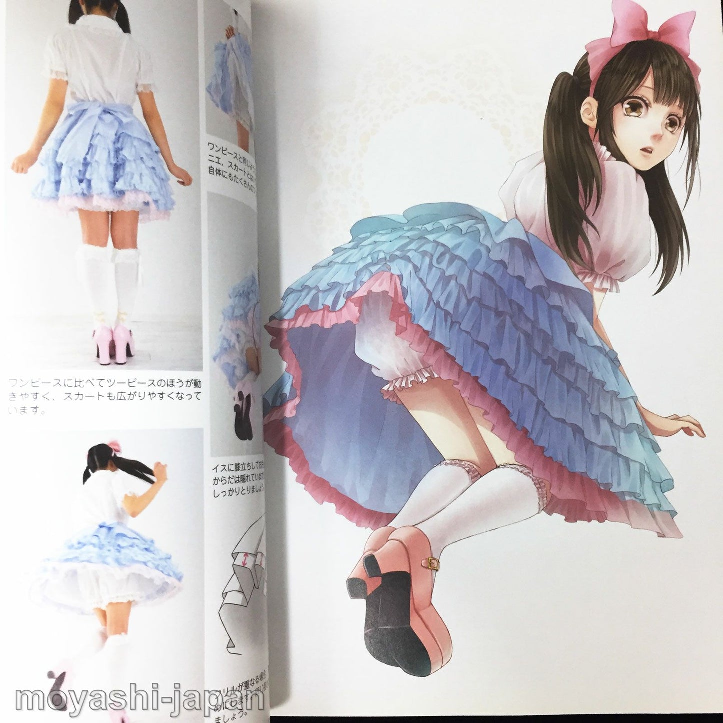 How To Draw Moe Lolita Fashion, face, body, clothes