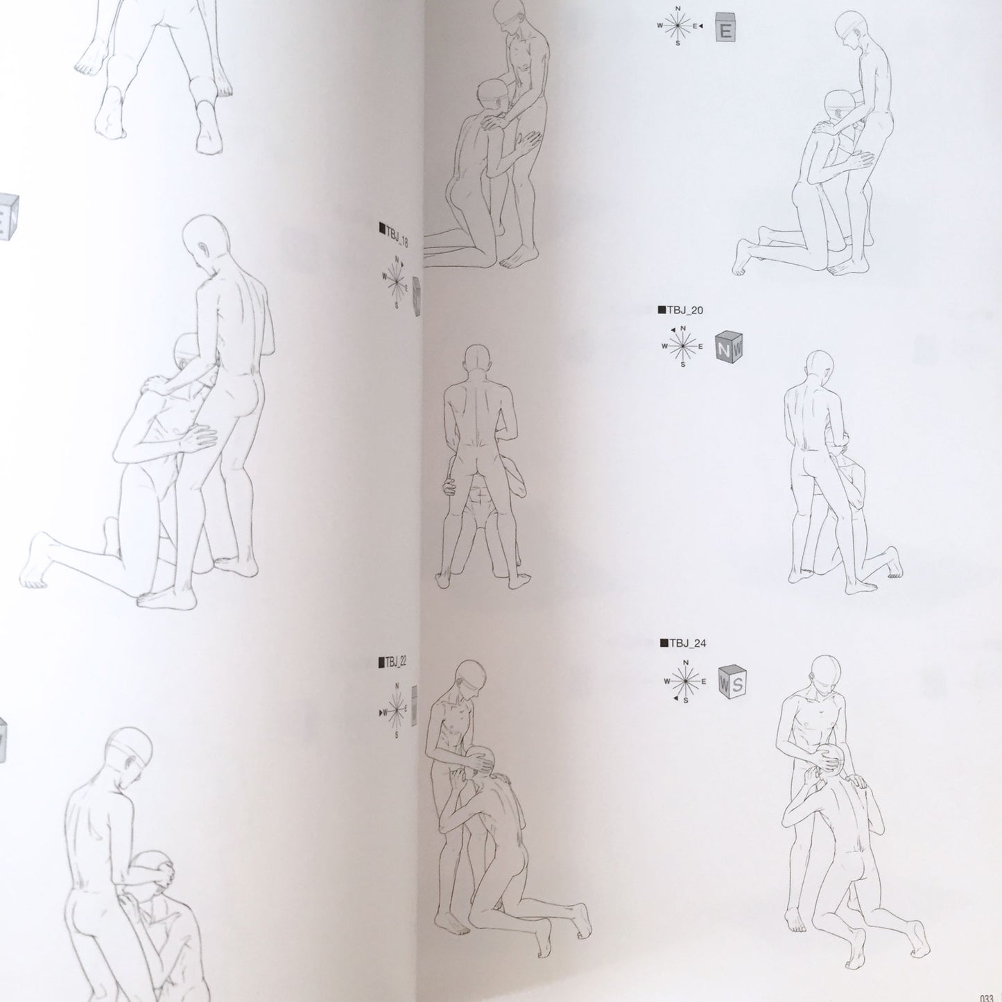 BL Pose Collection Love Scene Drawing Collection 3 w/CD-ROM