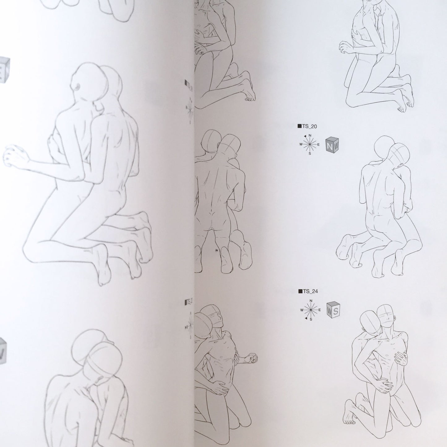 BL Pose Collection Love Scene Drawing Collection 3 w/CD-ROM