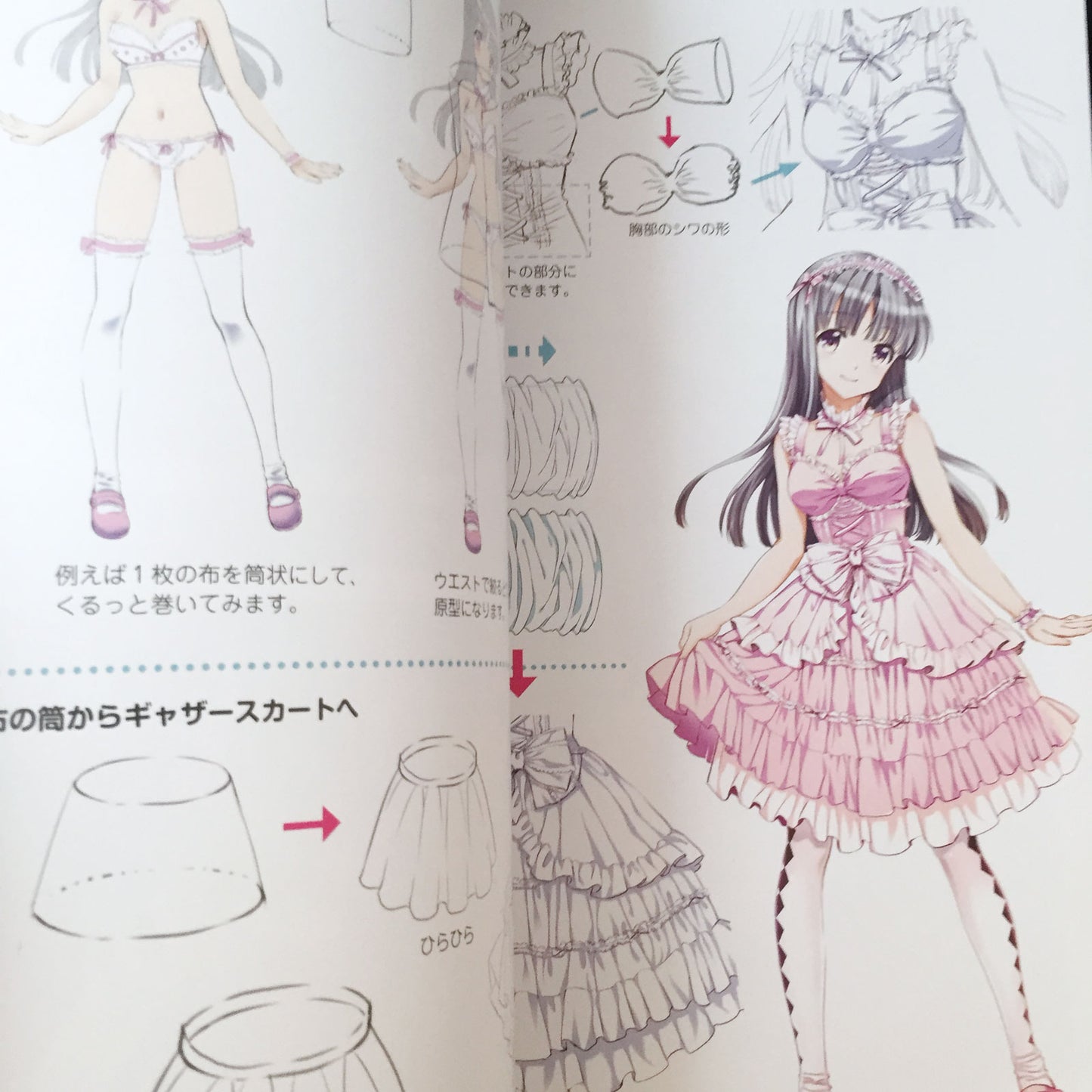 How To Draw Moe Lolita Fashion, From basic body to costume