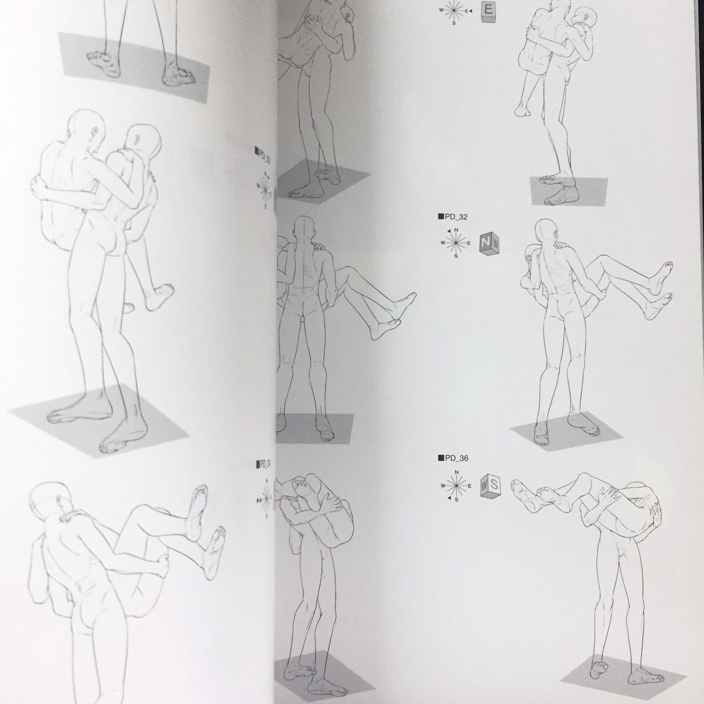 BL Pose Collection Love Scene Drawing Collection 2 w/CD-ROM