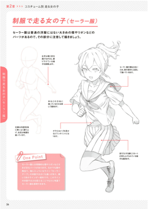 How To Draw a Running Girl